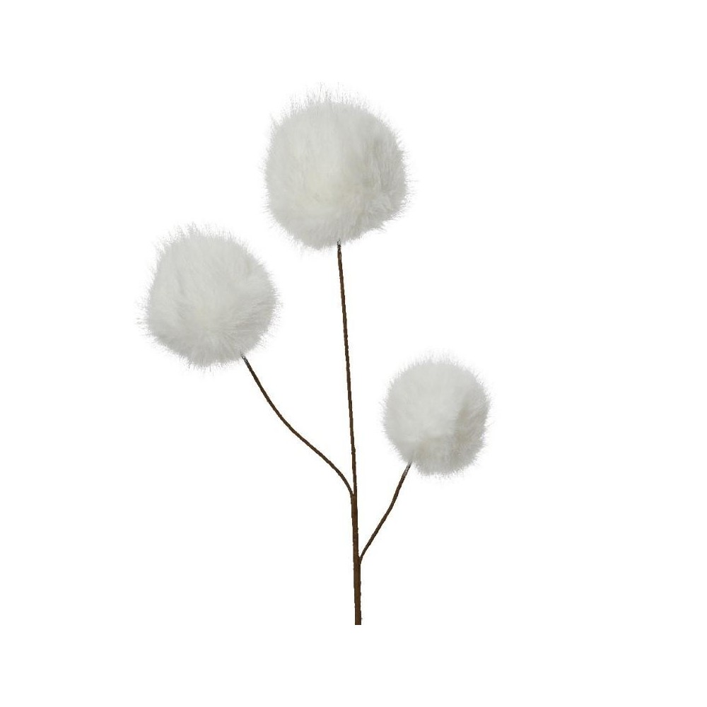 RAMO BULBI EFFETTO NEVE H.70CM.